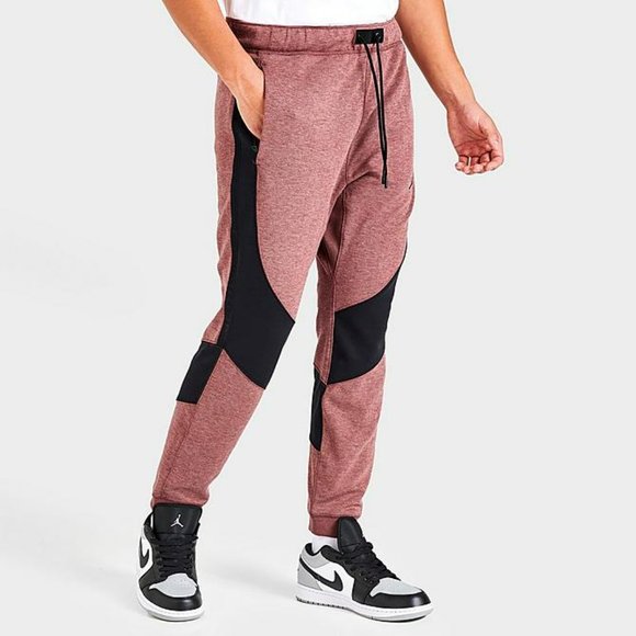 Jordan Dri-Fit Air Statement Fleece Pants (Coral/Black). Brand New. Mens Size XL - Picture 3 of 8